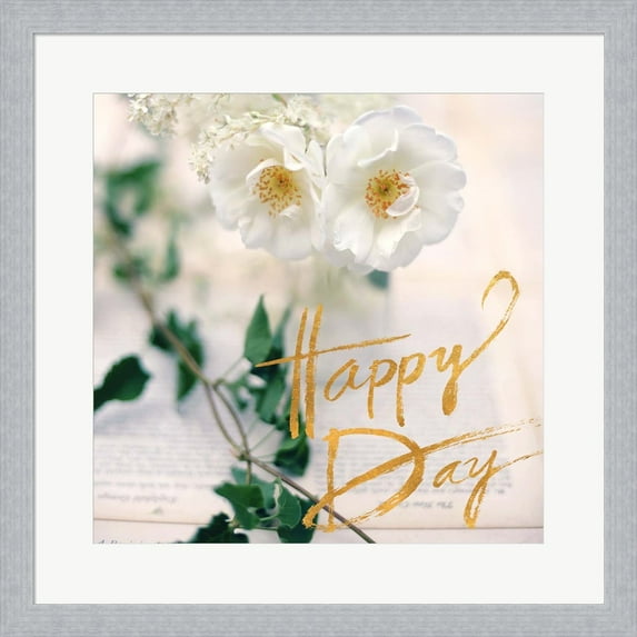 Happy Days by Sarah Gardner, Framed Wall Art, 19.5W x 19.5H