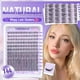 thumbnail image 4 of Kit de racimos de pestañas Lanflower Natural Wispy Waterproof, 144 unidades, 4 of 7