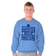 thumbnail image 5 of Autistic Lives Matter Autism Aware Sweatshirt for Men or Women Brisco Brands S, 5 of 6