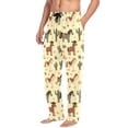 thumbnail image 3 of Men's Pajama Bottoms Cute Cowboy Brown Horse Men's Cotton Pajama Pants Men's Loose Printed Pajama Pants Casual Pants with Pockets, 3 of 6