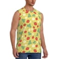 thumbnail image 2 of Balery Floral Strawberr Men's Sleeveless Muscle Shirts Workout Tank Top, Moisture Wicking, Odor Protection-Small, 2 of 8