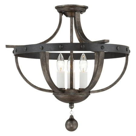 - Savoy House Alsace 6-9540-3-196 Semi-Flush Mount Light
