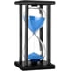 thumbnail image 1 of Temporizador de reloj de arena de 30 minutos, reloj de arena de madera para regalos creativos, decoración de habitación, oficina, decoración de cocina, cumpleaños (30 minutos, azul, 1 of 5