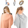 thumbnail image 1 of 2PCS Manta de Lactancia, 360 ° Protector, Algodón Cubre Lactancia, Correa Ajustable Para el Cuello, Escote Curvo Manta Para Amamantar, Polivalente Cubre Lactancia, 1 of 3