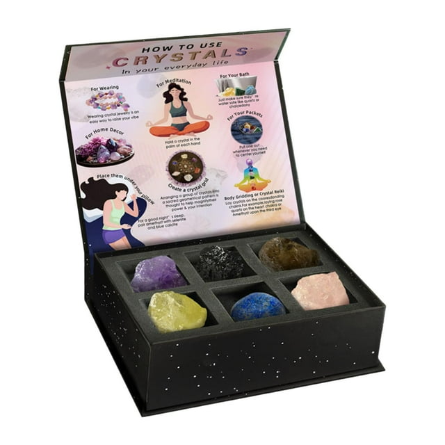 BELOVING Ensemble de 6 Pcs de Collection de Roche et de Minéraux Jeu d'Éducation Minérale pour Tout-Petits B