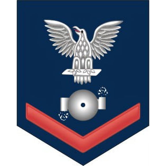 3.8 Inch Navy Red E-4 Boiler Technician BT Decal Sticker