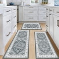 thumbnail image 2 of MeyJey Kitchen Rug Set 3 Piece, Non Slip Machine Washable Mats for Home Floor and Living Room，Gray, 2 of 14