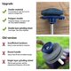 thumbnail image 1 of Paquete de 3 afiladores de cuchillas universales para cortacésped, para cualquier taladro eléctrico y taladro manual, afilador giratorio, amoladora de doble capa ZefeiWu 8390611510534, 1 of 1