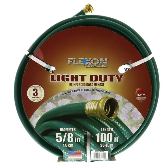 Flexon 5/8 x 100ft Light Duty Garden Hose