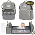 thumbnail image 2 of Mochila multifunción para pañales de bebé, bolsa de viaje, maternidad, cambiador de pañales, gran capacidad, impermeable, portátil, 2 of 4