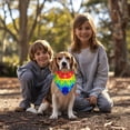 thumbnail image 3 of Dog Bandana 1 Pack,Rainbow Tie Dye Mandala Pattern Bandanas for Dogs,Cat Bandana,Small/ Large Dog Bandana 2 Size,Dog Bandanas, 3 of 6