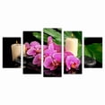 thumbnail image 1 of Juego de Cuadros Decorativos, Spa de Lujo con Orquídeas, 5 Piezas, Ideal para Negocio y Recámara, 150x80cm, 1 of 5