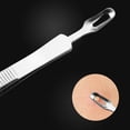 thumbnail image 2 of 3pcs Blackhead Extractor Curved Blackhead Tweezers Kit Stainless Pimple Remover, 2 of 6