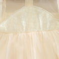 thumbnail image 6 of Fsqjgq Baby Girl Clothes Kids Dress Fashion White Dress Beige Toddler Girls Short Sleeve Lace Tulle Princess Dress Dance Party Dresses Clothes 90, 6 of 7