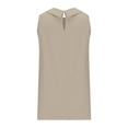 thumbnail image 6 of Womens Summer Casual Linen Sleeveless Tank Tops Basic Lightweight Crewneck Blouse Shirts Layering Tee, 6 of 6