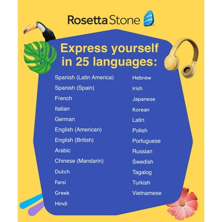 Rosetta Stone - Learn ONE of 24+ Languages with 12 Month Access - Android, Mac, Windows, iOS - Android, Mac OS, Windows, Apple iOS [Digital]