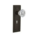 thumbnail image 4 of Nostalgic Warehouse Miscry_Prv_234_Kh Vintage Fluted Crystal Privacy Door Knob Set - Grey, 4 of 5