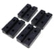 thumbnail image 1 of 4 almohadillas cuadradas negras de goma resistente universal para elevadores de vehículos y camiones grúa Plaza, 1 of 7