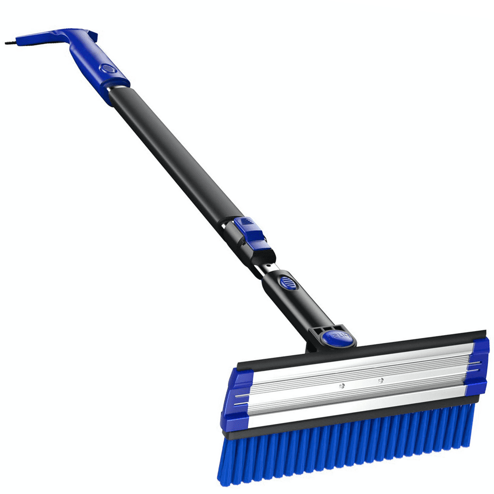 Snow Brush Ice Scraper with Foam Grip, 39" to 49" Extendable Snow