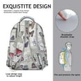 thumbnail image 5 of Stylish Small Backpack for School with Artistic Butterfly and Tropical Floral Patterns, Lightweight Travel Bag for Butterfly Lovers, 5 of 6