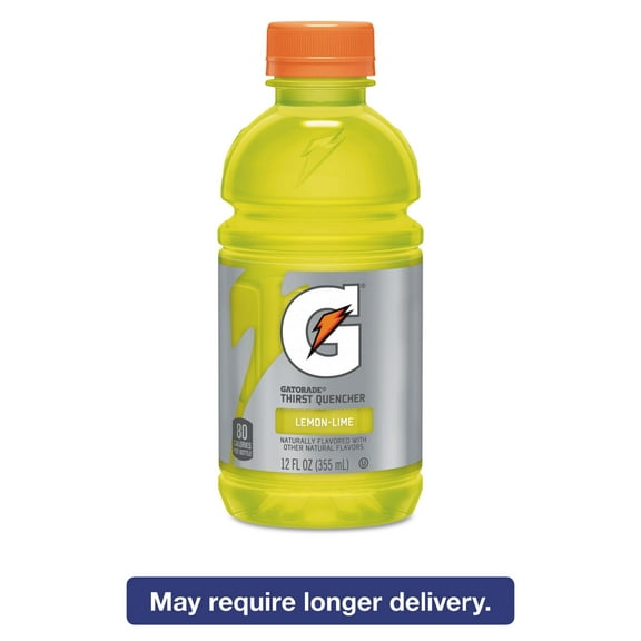 Gatorade G-Series Perform 02 Thirst Quencher, Lemon-Lime, 12 oz Bottle, 24/Carton (12178)