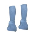 thumbnail image 1 of Calentadores de piernas de patinaje sobre hielo con decoración rinestas de calcetines de patinaje de hielo calentadores de piernas de tejido Azul, 1 of 8