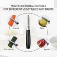 thumbnail image 3 of LIIGEMI Stainless Steel I Peeler with Sharp Blade, Non-slip Plastic Handle for Comfortable Peeling of Potatoes, Apples, Cucumbers, and More - Dishwasher Safe Vegetable Peeler, 3 of 7