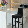 thumbnail image 1 of PiccoCasa Stretch Bar Stool Covers for Counter Short Back Chair Slipcovers Black 1, 1 of 8