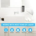 thumbnail image 6 of WiseWater Large Capacity Touchless Automatic Soap Dispenser for Bathroom, Wall Mount Hand Soap Dispenser with Motion Sensor, Commercial Soap Dispenser, Stainless Steel, 24oz/700ml, Silver, 1pcs, 6 of 6
