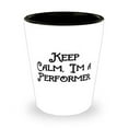 thumbnail image 2 of Epic Performer Shot Glass, Keep Calm, I'm A Performer., Present For Colleagues,, 2 of 2