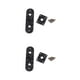 thumbnail image 3 of Yuarrent Pack of 2 Acoustic Guitar Bass Plate Accessories Portable Professional with Components Mounting Plates Control String Instrument Perla Negra 2piezas, 3 of 6