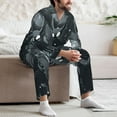 thumbnail image 7 of Kdxio Forest Black Ghost Warrior Men’s Pajama Set Pajamas For Men 2 Piece PJ Set with Men Pajama Pants and Long Sleeve T-Shirt Lounge Set-XX-Large, 7 of 7