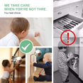 thumbnail image 2 of Cerraduras de seguridad para gabinetes infantiles para bebés, 10 piezas, cerraduras invisibles para cajones de refrigerador, armarios con cinta adhesiva 3M, no se requieren herramientas ni perforacion, 2 of 5