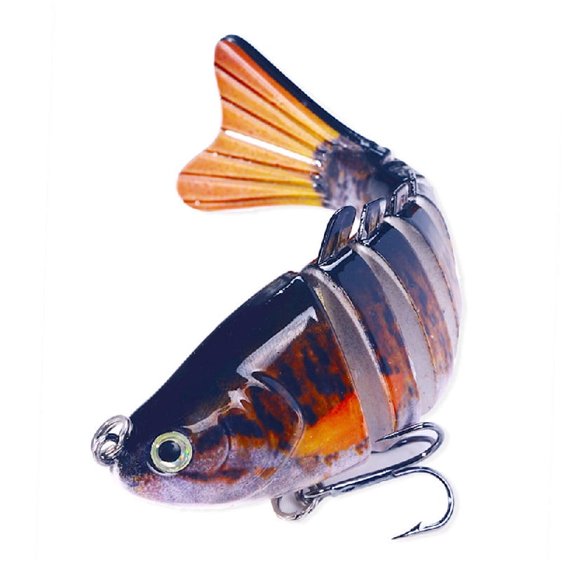 5PC 10cm Luya fake bionic bait multi-section fish Lures Luya fishing