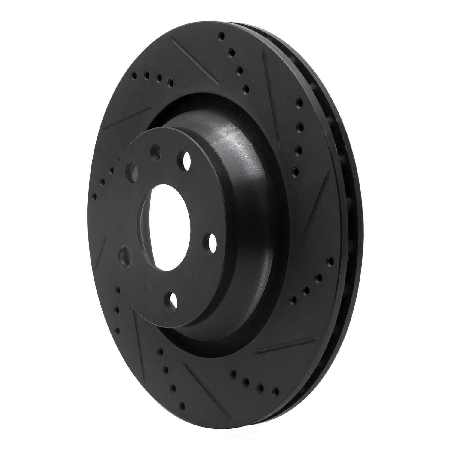 Dynamic Friction Company 633-73055R DFC Brake Rotor - Drilled And Slotted - Black