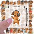 thumbnail image 3 of YEZDIX Dog Stickers Multicolor Waterproof Vinyl for Laptops Suitcases Fridges, 3 of 5