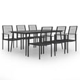 thumbnail image 1 of vidaXL 7 Piece Garden Dining Set, 1 of 8