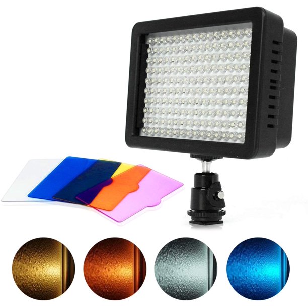 LS Photography on Camera Video Light Photo Dimmable 160 LED Ultra High