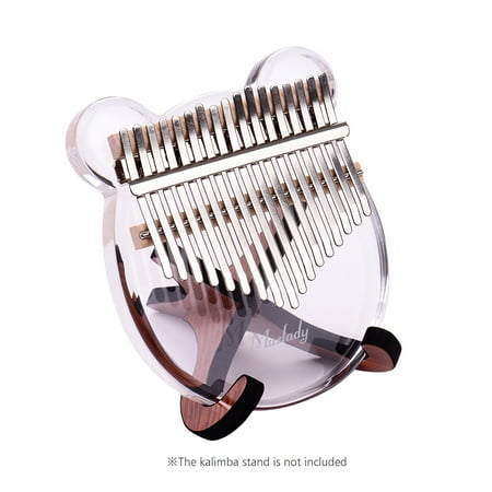 Muslady 17 Key Piano Transparent Acrylic Material, Portable Keyboard Instrument