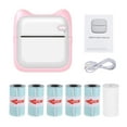 thumbnail image 2 of Pocket Photo Printer Portable Thermal Printing Machine 203dpi Wireless BT Connection for Picture Lable DIY Handcraft List Meno Notes Journal Receipt Paper Instant Printer Sticker with 5 Rol, 2 of 7