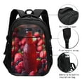 thumbnail image 3 of Cauagu Berry Infused Refreshment Print Travel Laptop with USB Charging Port,Extra Large Backpack College Backpack Business Work Bag Casual Daypack Perfert for Men Women, 3 of 7