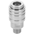 thumbnail image 1 of Pressure Washer Adapter Pressure Washer Quick Connect External Thread 1/4 Inch Pressure Washer Fittings Stainless Steel Adapter Fittings For Car Washing, 1 of 6