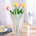 thumbnail image 5 of Crystal Glass Vase,Square Block Flower Vase Decor for Home Dining Table Living Room Centerpiece,Handmade Decorative Flower Vase, 5 of 5
