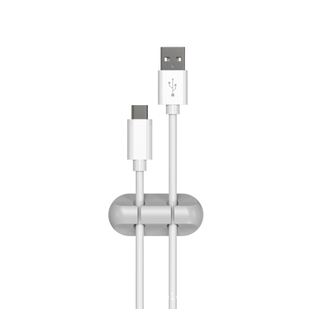 Organizador de cables de silicona para almacenamiento de cables, cubierta protectora para cables de datos, brida de nailon con velcro para soldar