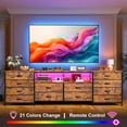 thumbnail image 4 of CZMJY Fits 65,70 inch Tv Stand for Bedroom 63" W Dresser Tv Stand with LED Lights & Power Outlets 12 Long Fabric Dresser for Bedroom, Hallway Entertainment Center, 4 of 10