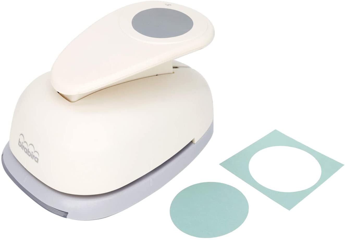 Bira 3 inch Circle Lever Action Craft Punch for Paper Crafting Scrapbooking Cards Arts DIY Projects