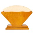 thumbnail image 5 of V-Shaped Wooden Coffee Filter Paper Holder - Reusable Countertop Storage Dispenser, Natural High-Gloss Finish, Large Capacity for 100pcs, Perfect for Home, Cafe, Office | Japanese and Korean Style, 5 of 8