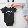 thumbnail image 5 of US Air Force USAF Wing Emblem Romper Boys or Girls Infant Baby Brisco Brands 12M, 5 of 6