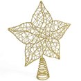 thumbnail image 4 of Decoración para árbol de Navidad Ornativity estrella brillante alambre dorado, 4 of 6