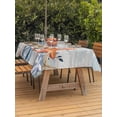 thumbnail image 2 of Orange Blue Starfish Coastal Outdoor Tablecloth - 54x80 Inch Rectangle Dining Table Cover, Summer Beach Eucalyptus Vintage Waterproof Outdoor Table Cloth with Umbrella Hole & Zipper for Picnic/Patio, 2 of 7